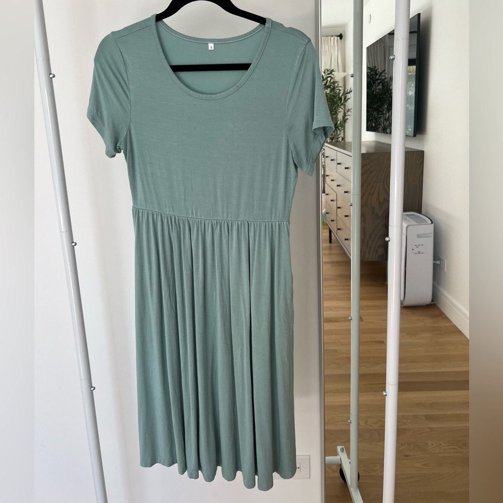 Sage Green Women's Maternity Dress